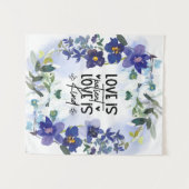 1 Korintiërs 13:4 Liefde is lijdzaam Bijbelvers Wandkleed (Voorkant (horizontaal))