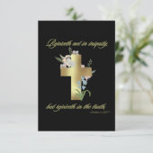 1 Korintiërs 13:6 KJV Bijbelvers Groet Kaart (Staand voorkant)