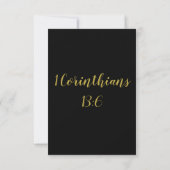 1 Korintiërs 13:6 KJV Bijbelvers Groet Kaart (Achterkant)