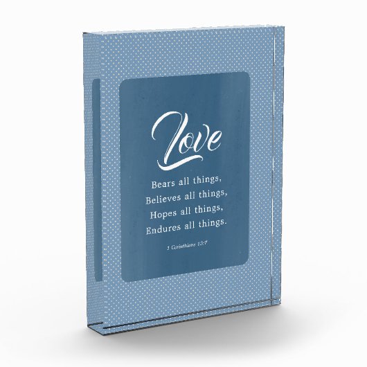 1 Korintiërs 13:7 De Liefde Draagt Alles Fotoblokken (Links)