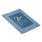 1 Korintiërs 13:7 De liefde verdraagt alles Notitieboek (Rechterzijde)