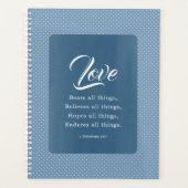 1 Korintiërs 13:7 De liefde verdraagt alles Planner (Voorkant)