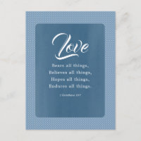 1 Korintiërs 13:7 Liefde verdraagt alles