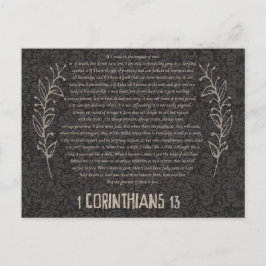 1 Korintiërs 13 ansichtkaart Briefkaart