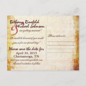 1 Korintiërs 13 Foto Save-the-Date Briefkaart (Achterkant)