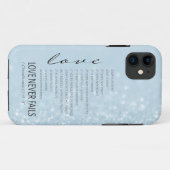 1 Korintiërs 13 Liefde is Bijbelvers Case-Mate iPhone Case (Achterkant (horizontaal))