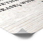 1 Korintiërs 13 Rustieke Koning James Bijbel Verse Poster (Hoek)