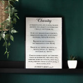 1 Korintiërs 13 Rustieke Koning James Bijbel Verse Poster