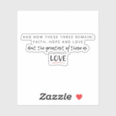 1 Korintiërs 13 Sticker (Vel)