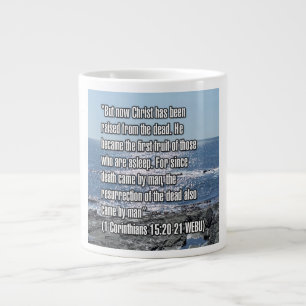 1 Korintiërs 15:20-21 WEBU Mug Grote Koffiekop