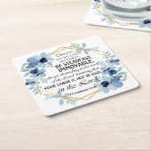 1 Korintiërs 15:58 Inspirerend vers Bloemen Kartonnen Onderzetters (Schuin)