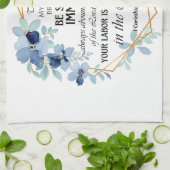 1 Korintiërs 15:58 Inspirerend vers Bloemen Theedoek (Gevouwen)