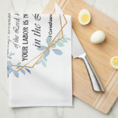 1 Korintiërs 15:58 Inspirerend vers Bloemen Theedoek (Quarter Fold)