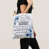 1 Korintiërs 15:58 Inspirerend vers Bloemen Tote Bag (Dichtbij)