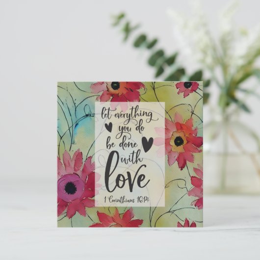 1 Korintiërs 16 14 Alles in de liefde Bijbelse Kaa (Staand voorkant)