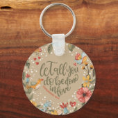 1 Korintiërs 16:14 Bloemvogels van Boho met foto Sleutelhanger (Voorkant)