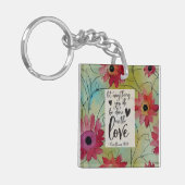 1 Korintiërs 16 14 Laat alles in liefde gebeuren Sleutelhanger (Voorkant Links)