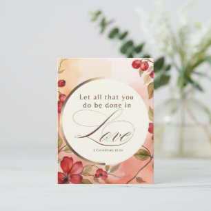 1 Korintiërs 16:14 Laat Alles Wat Je Doet Gebeuren Briefkaart