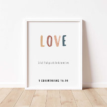 1 Korintiërs 16:14 Liefde poster