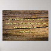 1 Korintiërs 1:9 Poster (Voorkant)