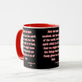 1 Korintiërs 2:12 KJV Bijbel Verse tweekleurig Mok (Voorkant links)