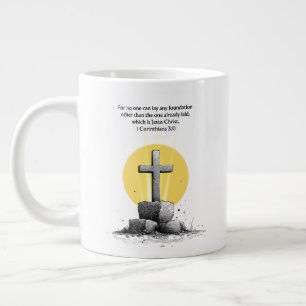 1 Korintiërs 3:11 Bijbeltekst Christelijke mok