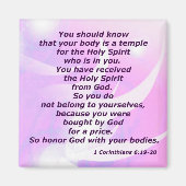 1 Korintiërs 6:19-20 Magneet (Voorkant)