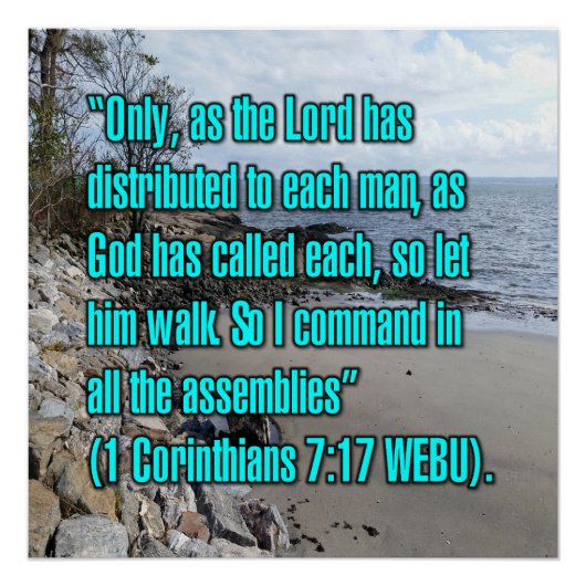 1 Korintiërs 7:17 WEBU Perfect Poster (Voorkant)