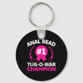 #1 kraal Tug O War Champion Grappig Volwassen Humo Sleutelhanger (Voorkant)