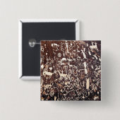 1. Krantensteen Vierkante Button 5,1 Cm (Voorkant /achterkant)