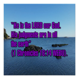 1 Kronieken 16:14 WEBU Perfect Poster
