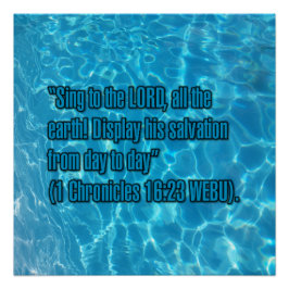 1 Kronieken 16:23 WEBU Perfect Poster
