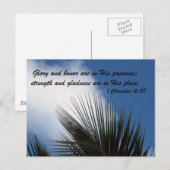 1 Kronieken 16:27 Briefkaart (Voorkant / Achterkant)