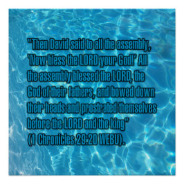 1 Kronieken 29:20 WEBU Perfect Poster