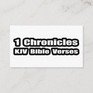 "1 Kronieken KJV Bijbelverzen" Tekst Informatiekaartje