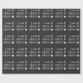 1 kruis 3 spijkers 4gegeven Christelijk paasgeloof Cadeaupapier (Vlak)