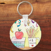 #1 Kunst voor Sleutelhanger met leerkrachten (Voorkant)