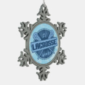 #1 Lacrosse Opa Kerstboomornament Tin Sneeuwvlok Ornament (Links)