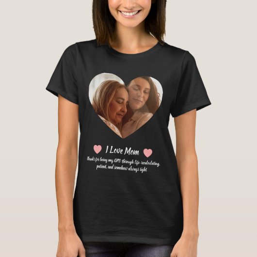 1 Large Image Personalized T-shirt Mother's Day (Voorkant)