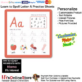 1 Learn To Spell Letter A Teacher Home Schooling