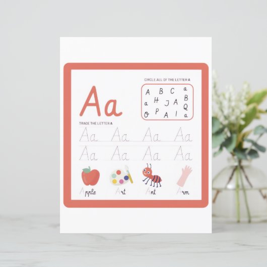 1 Learn To Spell Letter A Teacher Home Schooling (Staand voorkant)