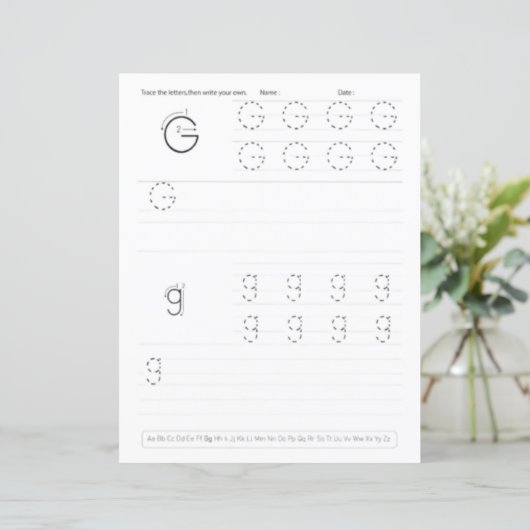 1 Learn To Spell Letter G Teacher Home Schooling (Staand voorkant)