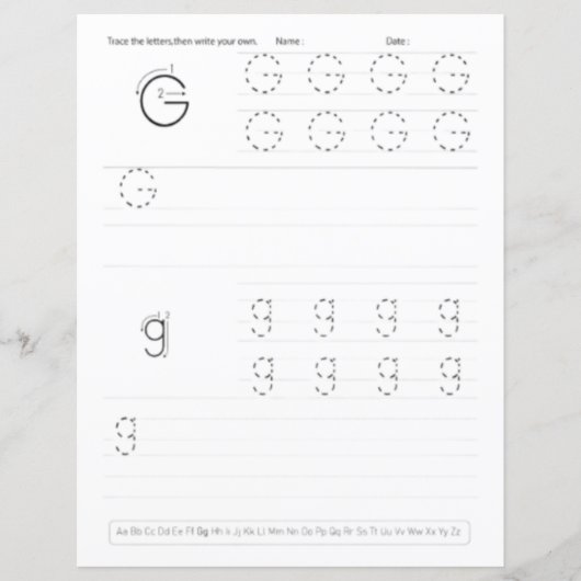 1 Learn To Spell Letter G Teacher Home Schooling (Voorkant)