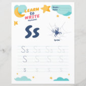 1 Learn To Spell Letter S Teacher Home Schooling (Voorkant)