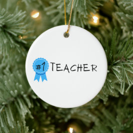 #1 Leraar Keramisch Ornament