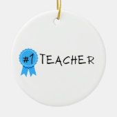 #1 Leraar Keramisch Ornament (Voorkant)
