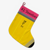 #1 Leraar - No2 Potlood Kerstkous Grote Kerstsok (Voorkant (Hangend))