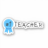 #1 Leraar Sticker (Voorkant)