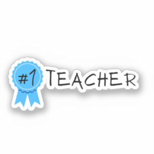 #1 Leraar Sticker
