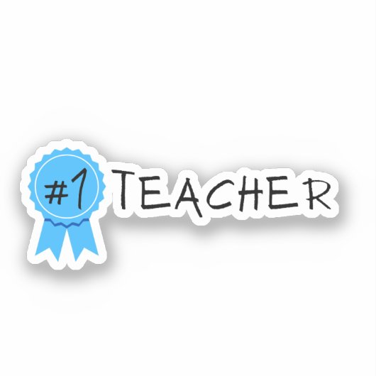 #1 Leraar Sticker (Voorkant)